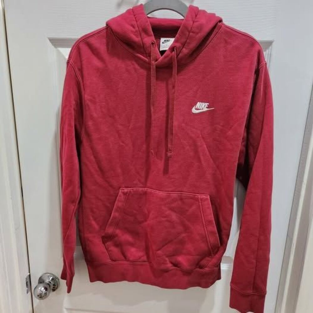 Nike Sportswear Club Fleece Hoodie - Red - Small